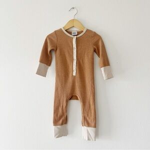 ORCAS LUCILLE | Waffle Thermal Sleeper Romper | 12-18 mos